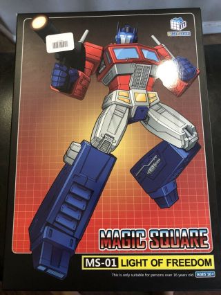 Magic Square Ms - 01 Light Of Freedom Optimus Prime 3rd Party Transformers Read