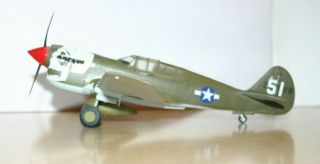 35 - 1001 Vintage 1/48 Scale Curtiss P - 40 Warhawk Plastic Model Built