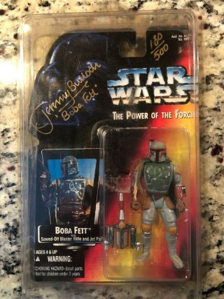 Star Wars Power Of The Force 1995 Boba Fett Autographed By Jeremy Bulloch