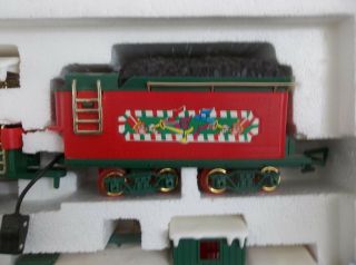 1995 Bright Musical Christmas Express Train Sound Anamation Light W/Box 183 3