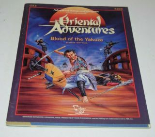 Ad&d 9203 Dungeons & Dragons Oriental Adventures Blood Of The Yakuza Oa4 Tsr