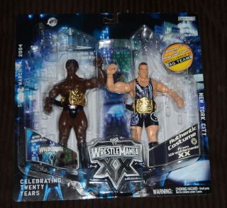 Rare Wwe Wrestlemania 20 Booker T And Rob Van Dam Rvd With Belts King (moc)