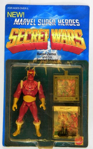 Mattel 1984 Marvel Heroes Secret Wars Baron Zemo Blister Lifting