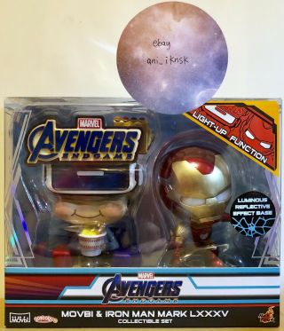 Hot Toys Cosbaby Marvel Avengers Endgame Movbi&iron Man Mark Lxxxv Set