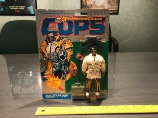 Hasbro Cops N Crooks C.  O.  P.  S.  Cops Bullet - Proof Moc 1988 Afa Worthy