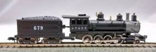 Roundhouse N Scale 8007 2 - 8 - 0 Steam Locomotive A.  T.  S.  F.  At&sf Santa Fe 679