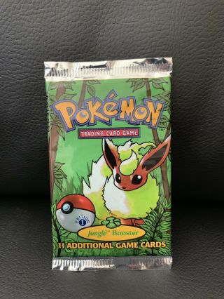 Factory Pokemon 1st Edition Jungle Booster Pack - Flareon