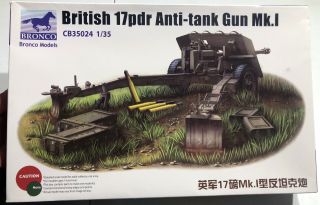 Bronco British 17pdr Anti - Tank Gun Mk.  I 1/35 Open ‘sullys Hobbies’