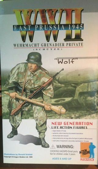 Dragon Action Figure Wolf Wehrmacht Grenadier Private East Prussia 1945