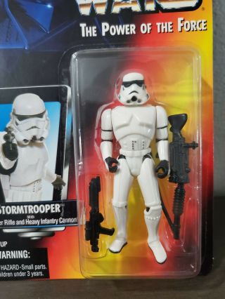 Star wars POTF Power of the Force Storm Trooper 1995 Kenner Action Figure 2