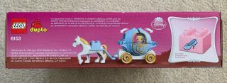 LEGO 6153 duplo Disney Princess Cinderella ' s Carriage NISB 2
