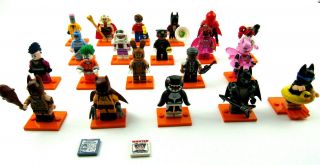 Lego Batman Movie Minifigures Series 1 - Complete Set Of 20 - Lego 71017 Figures