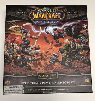 World Of Warcraft Miniatures Game Deluxe Edition Complete With 66 Miniatures