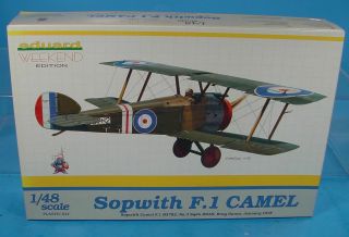 1/48 Scale Eduard Weekend Edition 8450 Sopwith F.  1 Camel Model Airplane Kit