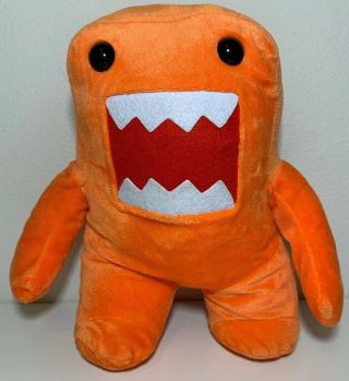 12” Large Kellytoy Orange Domo Kun Stuffed Plush Doll Monster