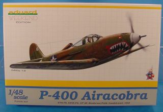 1/48 Scale Eduard Weekend Edition 8471 P - 400 Airacobra Wwii Model Airplane Kit