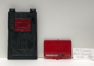 2 1984 Vintage Gobots Mobile Command Center Parts Enemy Detector Door Panels Red 5