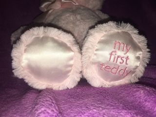Baby GUND PINK My First Teddy Bear Stuffed Animal Plush,  12” EUC 2