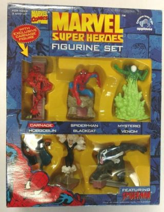 Spider - Man 6 Figurine Set Venom Carnage Marvel Figure Comic Applause Superhero