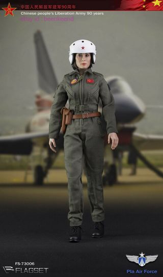 Flagset Fs73006 1/6 90th Anniversary Of The Chinese Air Force Female Pilot Toys 5