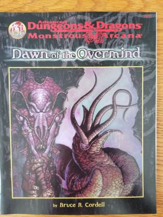 Dawn Of The Overmind Ad&d 2e Monstrous Arcana Mindflayers Game Module Tsr