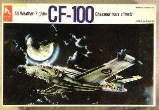 Hobby Craft 1/72 Cf - 100 All - Weather Fighter Vintage Plastic Model Kit