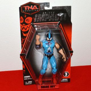 Jakks Pacific Tna Wrestling Deluxe Impact Shark Boy Action Figure Series 3 Wwe