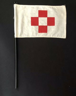 Vintage Gi Joe 1964 Medic Red Cross Flag Unbroken Hasbro