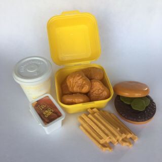 Vintage Mcdonalds Chicken Mcnugget Fisher Price Play Food Set With