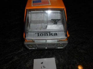 Vintage Tonka Cement Mixer Truck Yellow/Orange w/ 6 Wheels 3