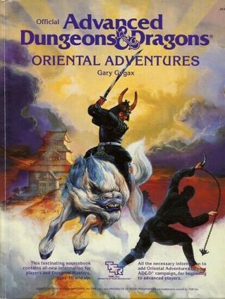 Oriental Adventures Exc Tsr Dungeons Dragons D&d Players Handbook Kara - Tur Ad&d