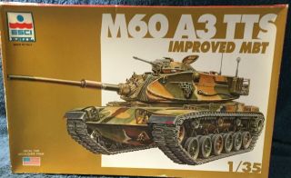 Esci Ertl 1/35 Scale U.  S.  Army M60 Patton A3 Tts Improved Mbt 5040