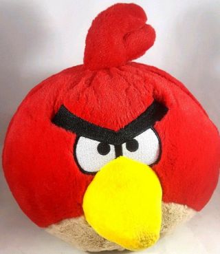 Angry Birds Red Bird Plush 8 " Stuffed Animal Commonwealth Rovio Sound Medium