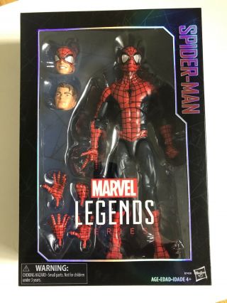 Marvel Legends Series 12 " Inch Spider - Man Box Spiderman Peter Parker