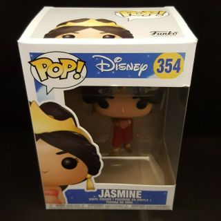 Funko Pop Disney Aladdin Jasmine Red Dress Glitter Exclusive - Dented Box