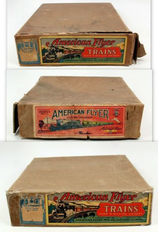 Bx (3) American Flyer Prewar O Gauge Empty Set Boxes