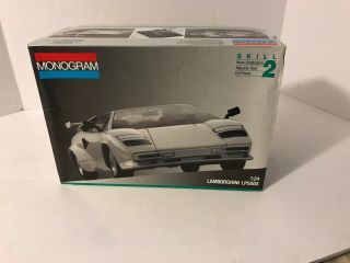 Monogram 1:24 Lamborghini Lp500s Car Model Kit Open Box 2769