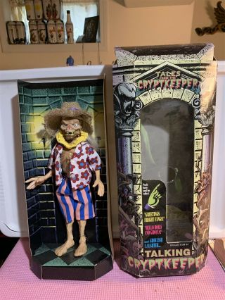 Tales From The Crypt Talking Cryptkeeper Doll Figure In Hawaiian