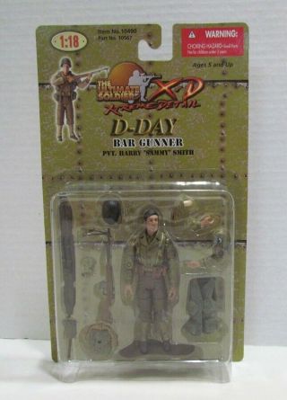 The Ultimate Soldier X - D 1:18 D - Day Pvt.  Harry " Sammy " Smith Bar Gunner Moc Mip