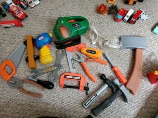 15 Piece Play Tool Set Toys - Hammer,  Saw,  Googles.
