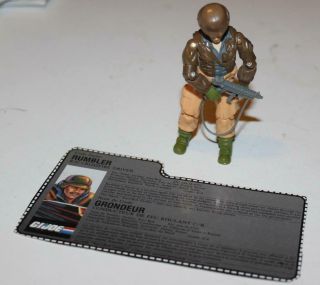 1987 Hasbro Gi Joe Rumbler (v1) R/c Crossfire Action Figure Complete