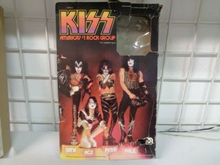 VINTAGE 1978 AUCOIN MEGO CORP KISS ROCK BAND GENE SIMMONS DOLL FIGURE W/ BOX 5