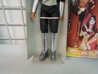 VINTAGE 1978 AUCOIN MEGO CORP KISS ROCK BAND ACE FREHLEY DOLL FIGURE W/ BOX 4