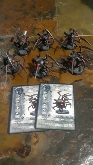 At - 43 28mm Therian Storm Arachn X4 W/cards Rackham Scifi Spiders