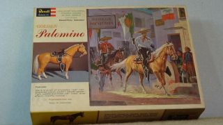 1963 Revell Palomino Horse Model W/box,  Instructions