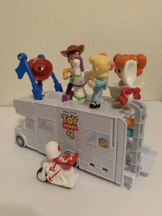 2019 Mcdonalds Toy Story 4 Happy Meal Toys Complete Rv Set Disney Pixar