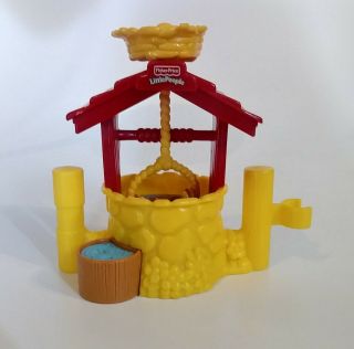 Fisher Price Little People Replacement Wishing Well With Bird Nest Barn Farm