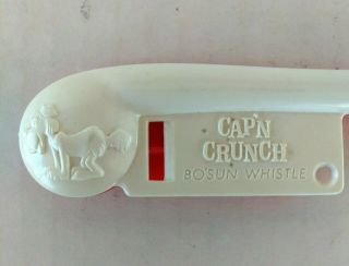 VTG Cap ' n Crunch Bo ' sun Whistle Cereal Premium Red/White Rare Color 2