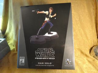 Star Wars Animated Han Solo Limited Edition Maquette Gentle Giant - S&h Usa