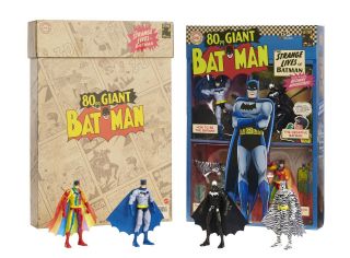 Sdcc 2019 Mattel The Strange Lives Of Batman 4 - Pack Box Set Dc Comics Rare
